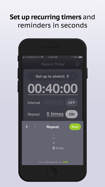 Repeat Timer: Interval Remind