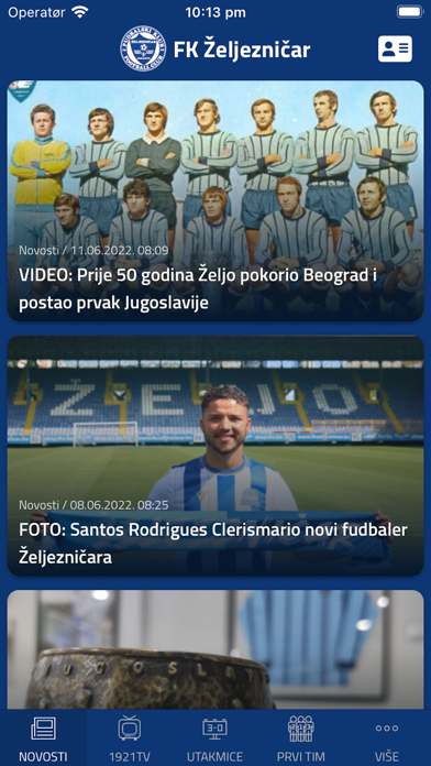 FK Željezničar Screenshot 1 - AppWisp.com FK Željezničar Screenshot 1 - AppWisp.com