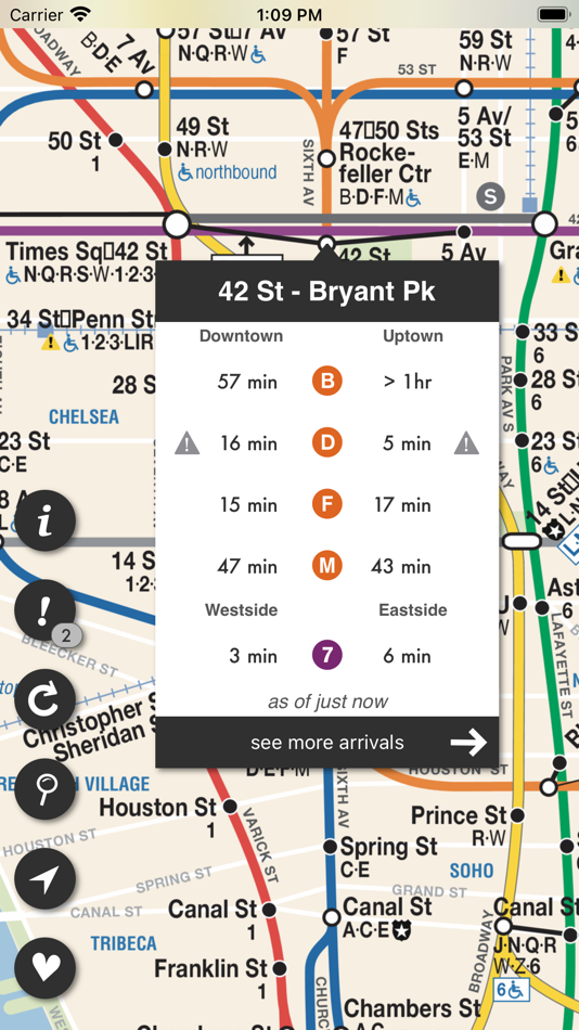 #1. Underway: NYC Subway Transit (iOS) 由: Sincere Labs NYC