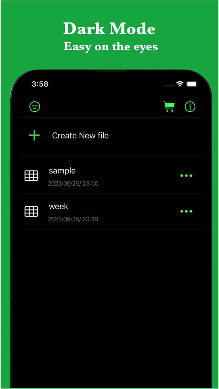 Simple Table - Note as table