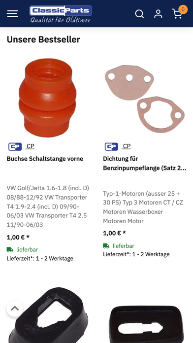 Classic Parts Screenshot