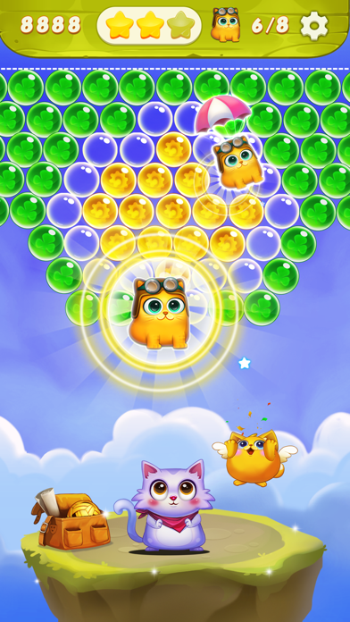 Bubble Shooter: Cat Pop Game Screenshot