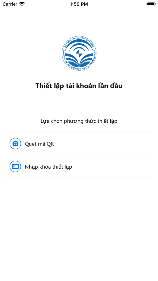 #1. 1MIC Token (iOS) 由: Cục Tin học hóa, Bộ Thông tin và Truyền thông