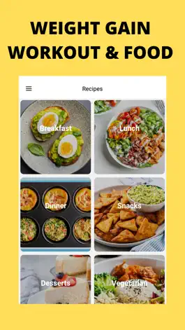 Game screenshot Weight Gain Workouts & Food mod apk