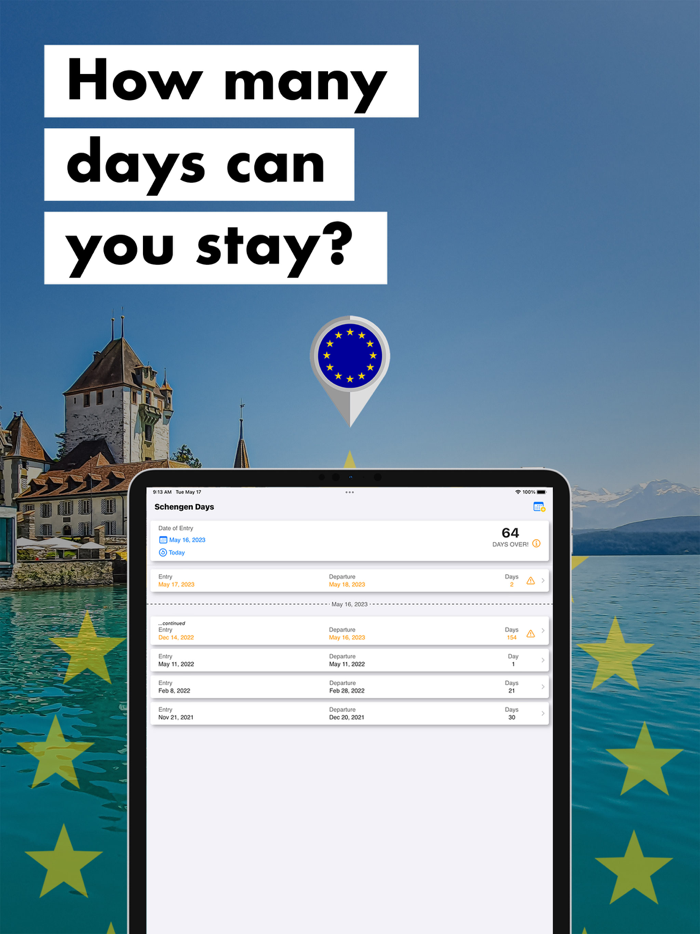 Schengen Days Calculator