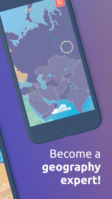 GeoExpert+ World Geography Map Screenshot
