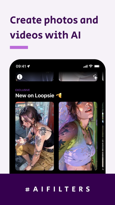 Loopsie: AI Photo Generator Screenshot