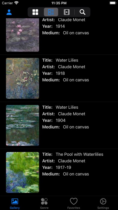 Artlist - Monet Collection Screenshot