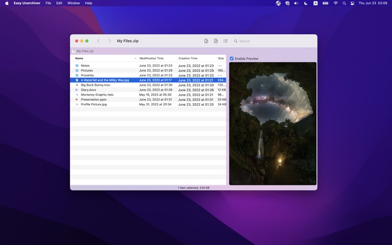 Screenshot #1 pour Unarchiver - Extract ZIP, RAR