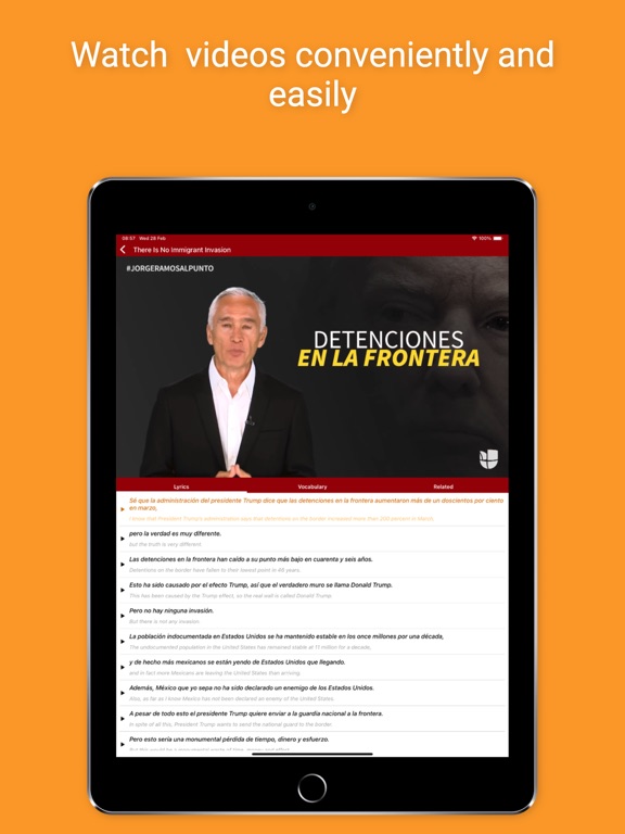 Learn Spanish - Podcasts iPad screenshot 4 - Education app