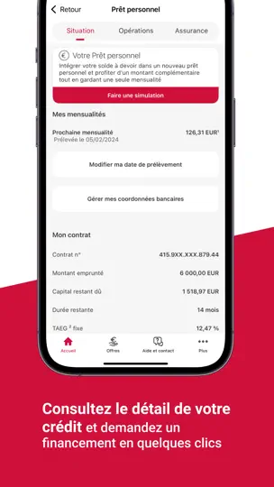 Capture d'écran de Cofidis Crédit Et Assurance sur iPhone 2