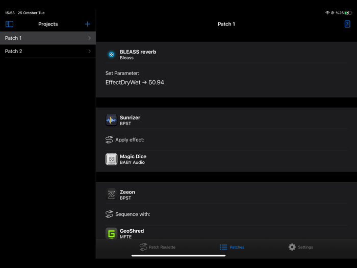 Patch Roulette AUv3 Randomizer