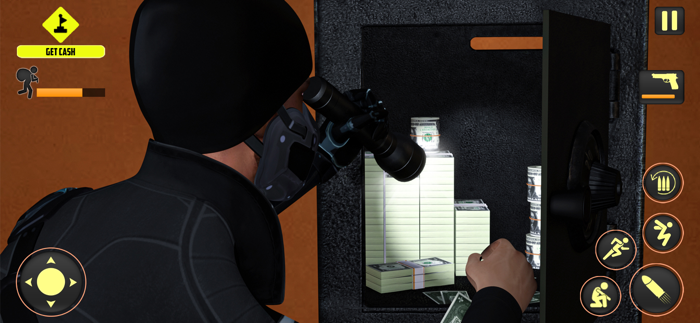 Thief Sneakers Rob and Escape