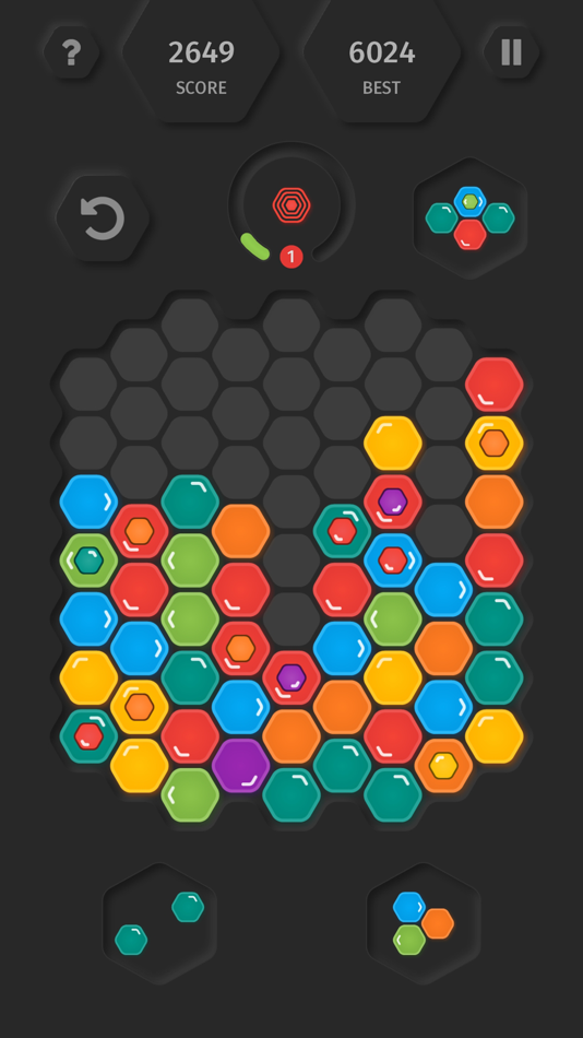 #2. HexaMania 2 Puzzle (iOS) 由: Oleksandr Shchotkin
