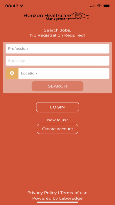 Horizon Healthcare Management Screenshot
