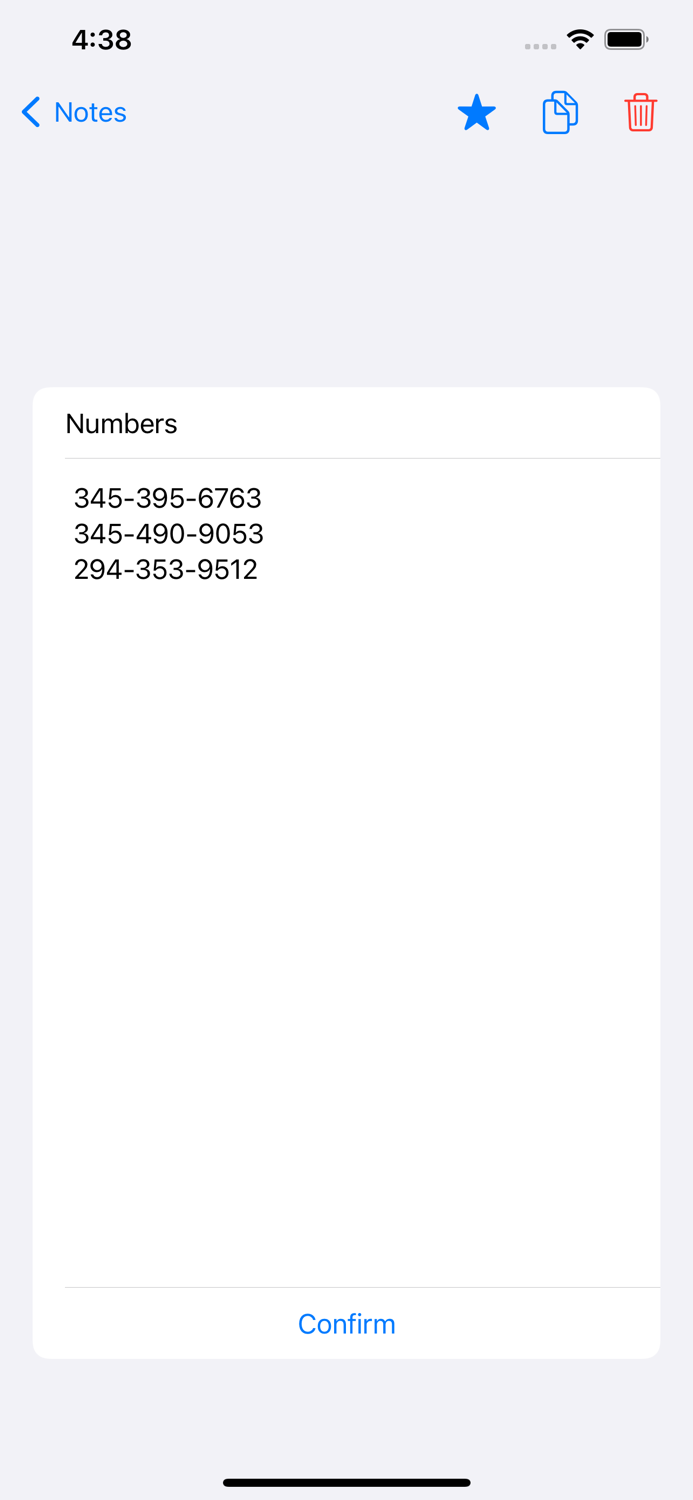 Clutter Free Entries