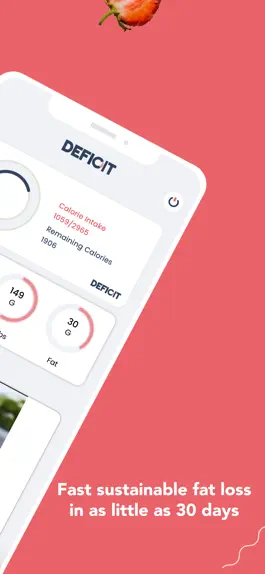 Game screenshot DEFICIT: Flexible Weight Loss apk