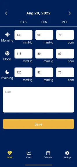 Game screenshot Blood Pressure Notepad mod apk