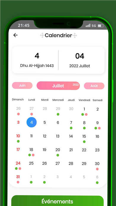 313 AIF : Coran Dua Calendrier Screenshot