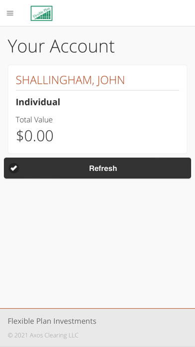Flexible Plan Investments Screenshot
