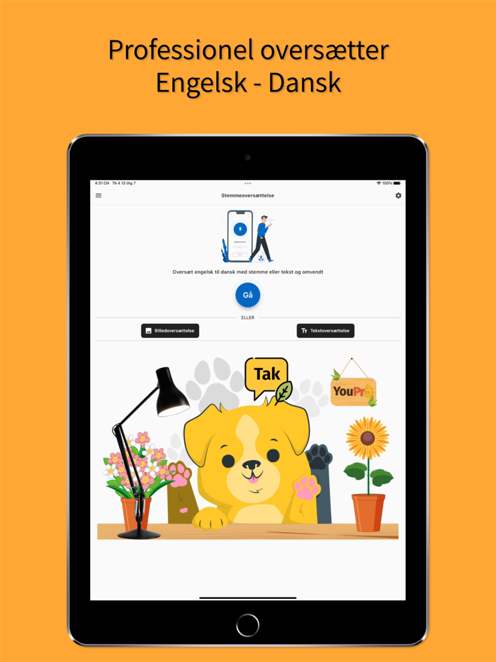 English to Danish App