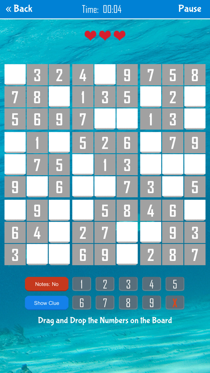 Drag and Drop Sudoku