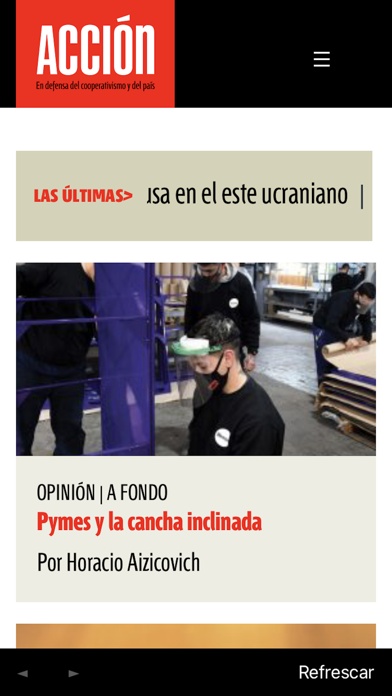 Revista Acción Screenshot