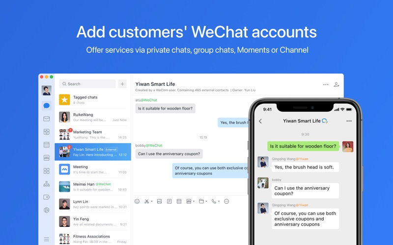wecom-business im & work tools iphone screenshot 2