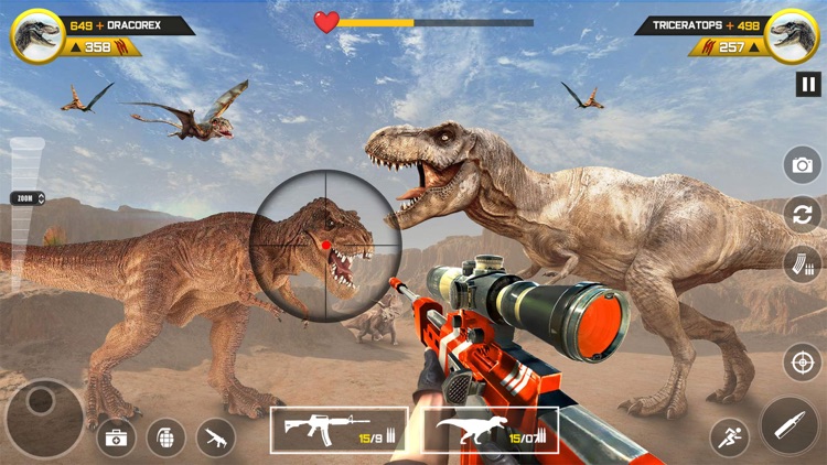Dinosaur FPS Gun Hunting Games screenshot-4
