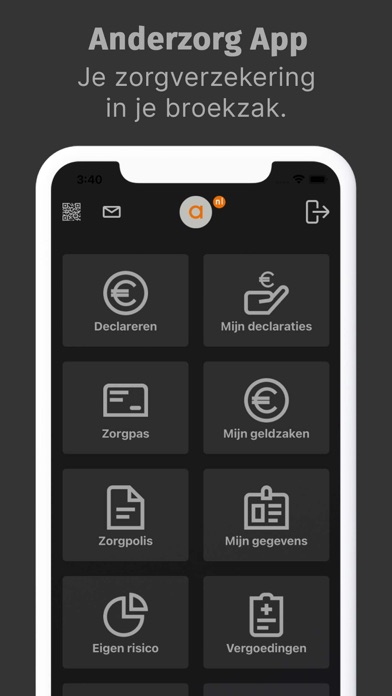 Anderzorg app Screenshot