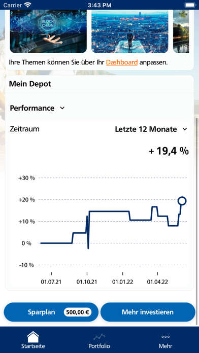 cleVR finance Screenshot