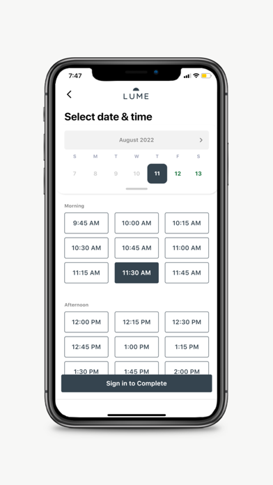 Lume Wellness Screenshot