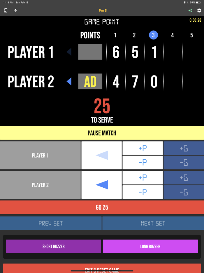 BT Tennis Controller