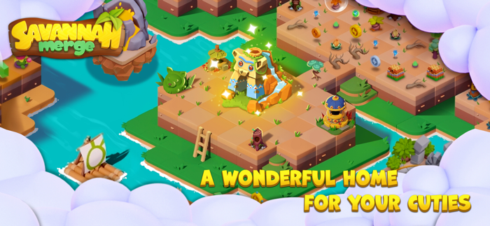 Savannah Merge Animal Island