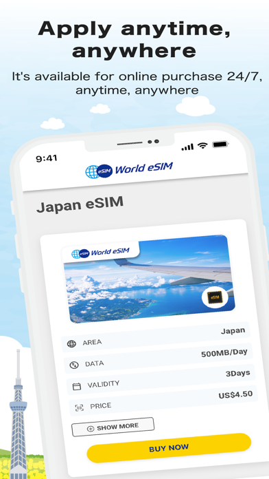 World-eSIM - 海外旅行も安心のeSIMアプリのおすすめ画像2