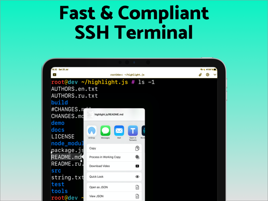 Screenshot #5 pour SSH Files – Secure ShellFish