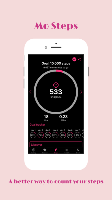 Mo Steps - Pedometer Screenshot