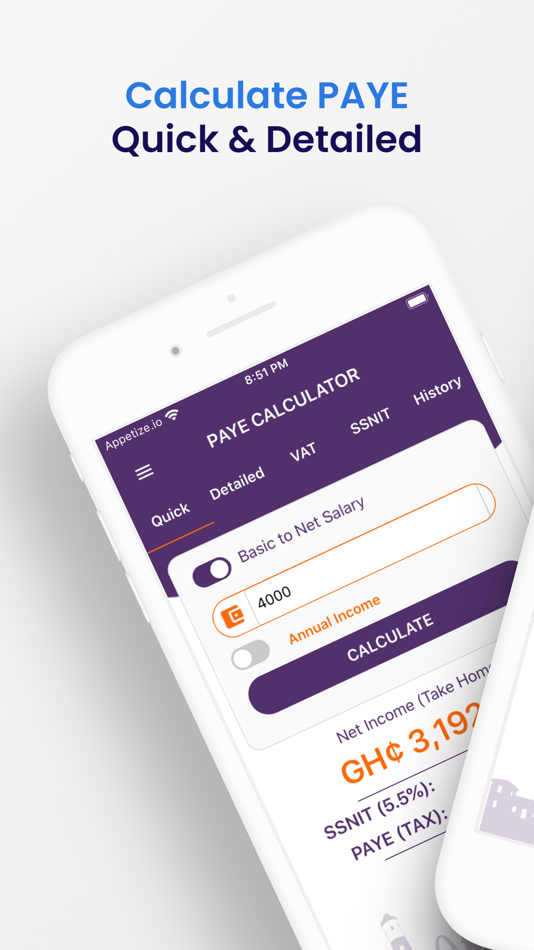 #1. Ghana PAYE / SSNIT Calculator (iOS) 作者: LeafeCodes Inc
