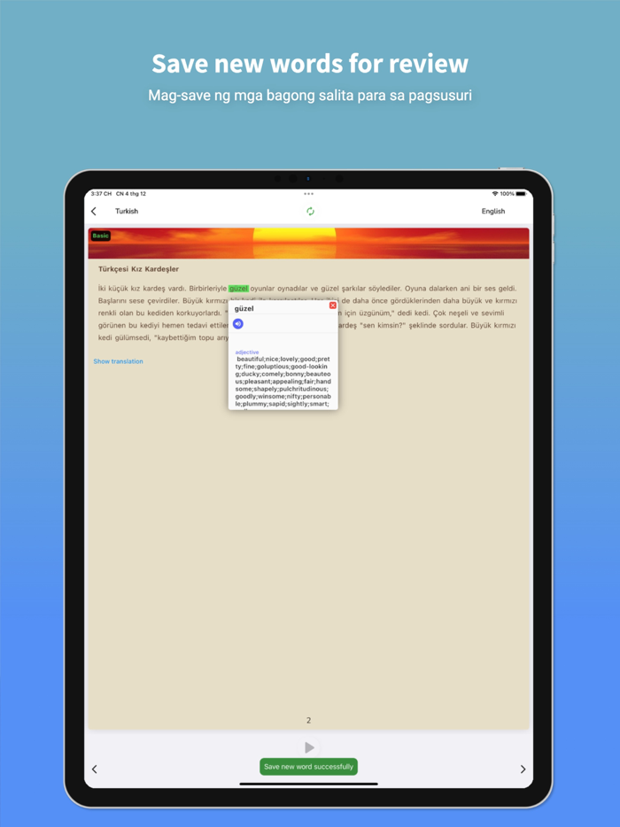 Tagalog Translator and Learn 