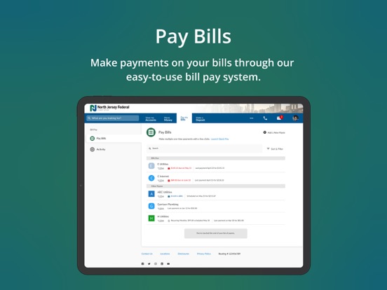NJFCU Mobile iPad screenshot 6 - Finance app