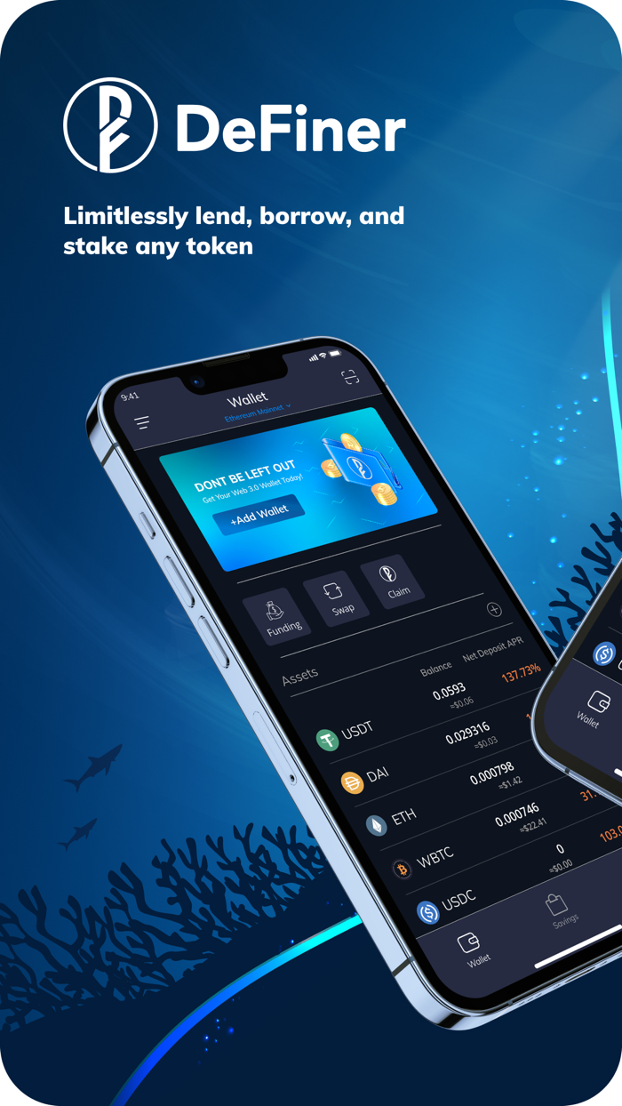 DeFiner Lend and Borrow Crypto