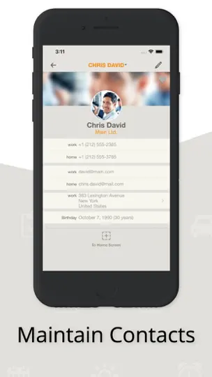 Capture d'écran de Contaqs - The Contact Manager sur iPhone 3