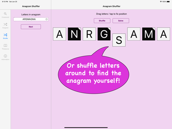 Screenshot #6 pour The Crossword & Anagram Solver