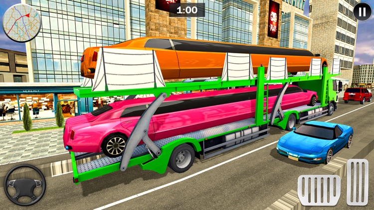 Limo Car Transport Truck Games