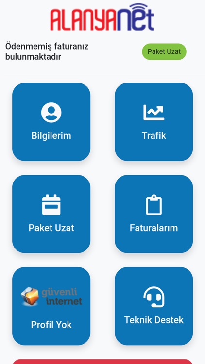 Alanyanet Online İşlemler