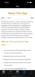 My Toll Free Number + Fax, VM screenshot #1 for iPhone
