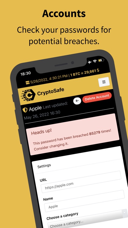 CryptoSafe - Your Secure Safe