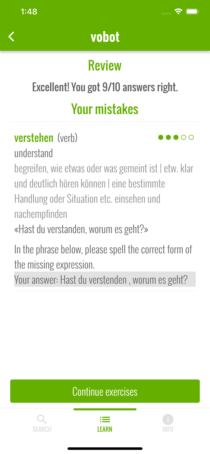 vobot German vocab trainer