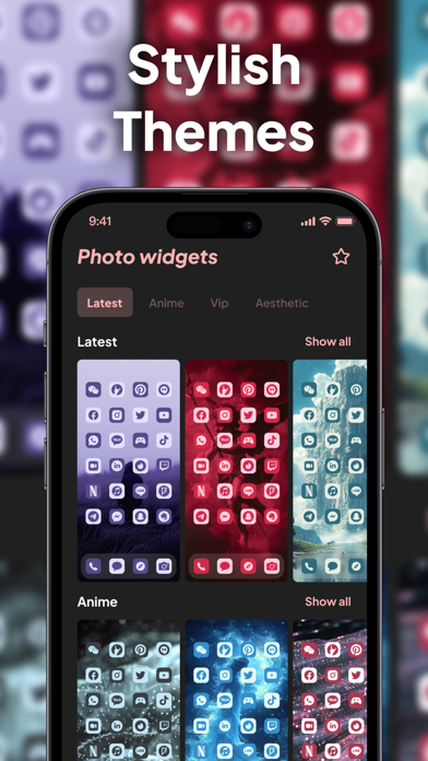 Photo Widgets - Icons themes Screenshot
