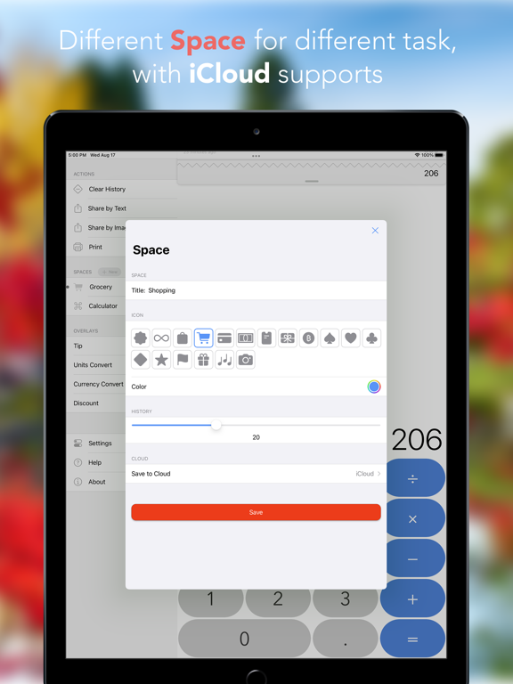 Calcsmos: Calculator iPad screenshot 4 - Productivity app